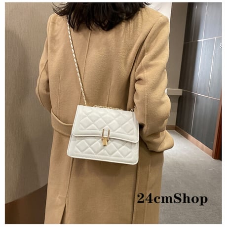 24cmShopファッション レザー ショルダーバッグ 1228