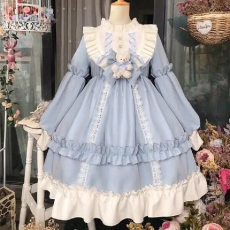 OnePiece ワンピース ロリータ 長袖  ワンピース ゴ  727