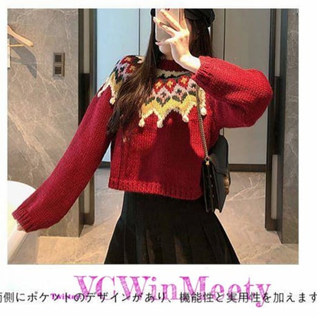 Tops メリヤスのニットシャツ 273