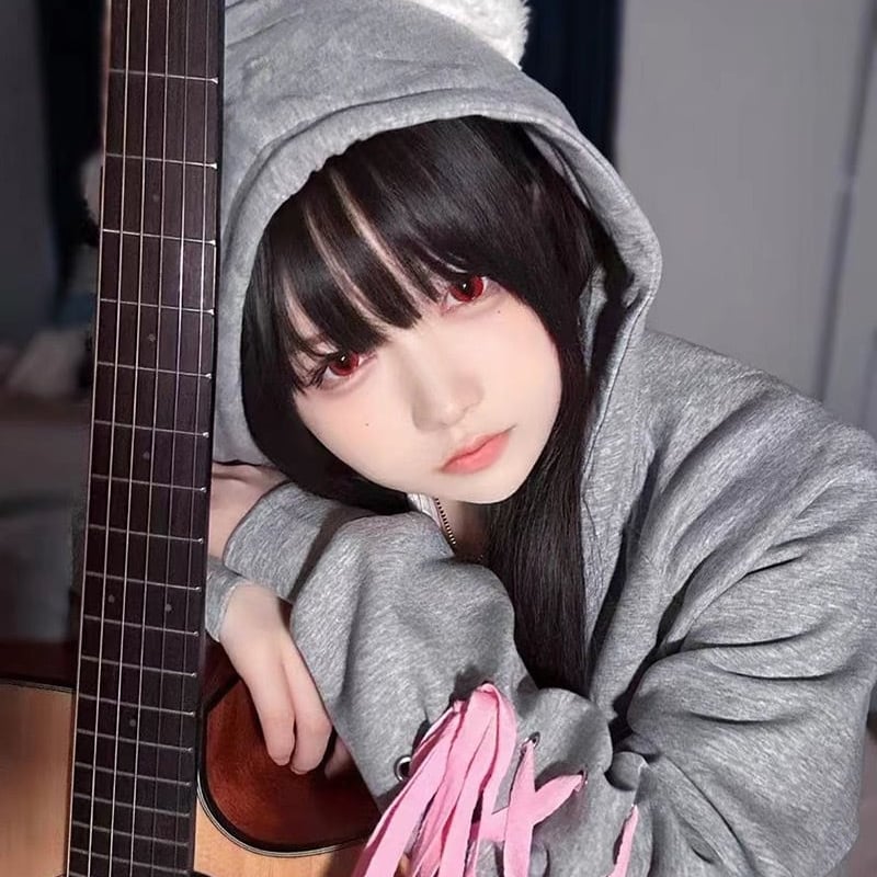 地雷_ゆめかわ_猫ちゃん_レースアップスリーブ_パーカー_2種