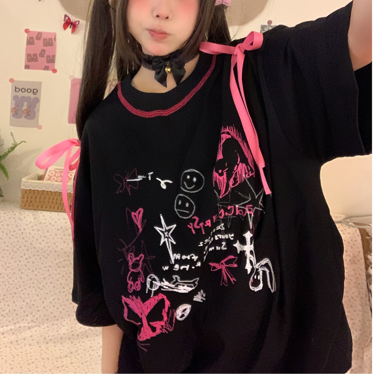 ★日本未販売★可愛い‼︎ 韓国で大人気‼︎★FJ ホワイトキャップ リボン付き 替布】EGプッシュテント用 生地 オフホワイト /A(オフホワイト