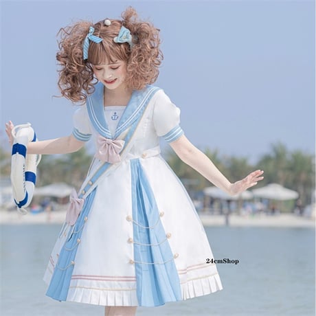 半袖セーラーワンピース opf105