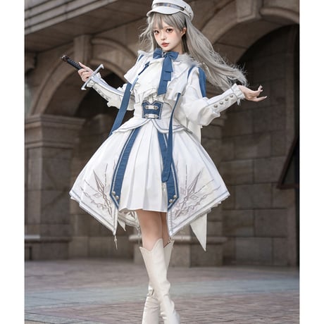 24cmShop軍服ロリータ ファッション かわいい２点セット sus198