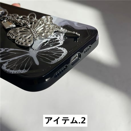 24cmShop 可愛い地雷系リボン携帯ケース+チェーン 1287