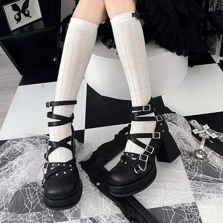 24cmShopメタル風ファッションシングルシューズsh096
