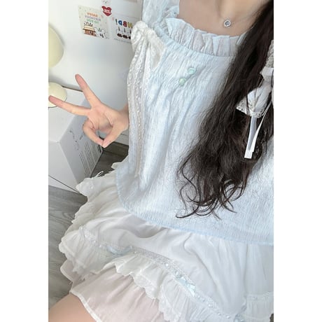 韓国ファッションかわいいトップス +スカート2点セットsus138