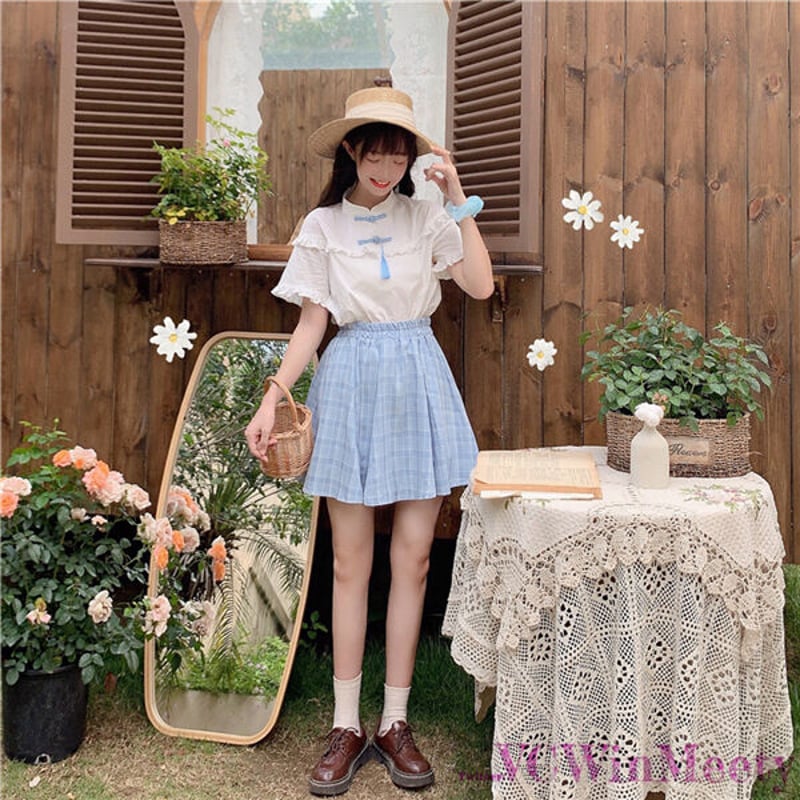 SetUp シャツ+スカート2点セット 558 | 可愛い服量産型服通販 SetUp シャツ+スカート2点セット 558 | 可愛い服量産型服通販