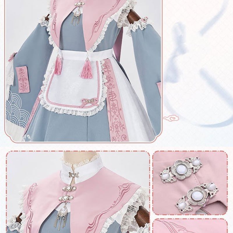 2着おまとめ たろぴょん様 24cmShop 中華風ロリータキョンシーワンピセット ops002