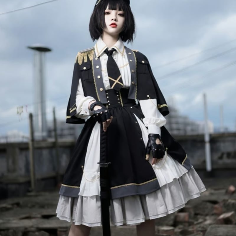 少女司令官軍服ロリータセット 1404 | 可愛い服量産型服通販24cm