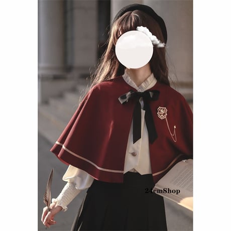 ケープ付きロングスカートセットアップ opf142