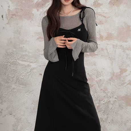 24cmShop韓国ファッションワンピース2点セットopf181