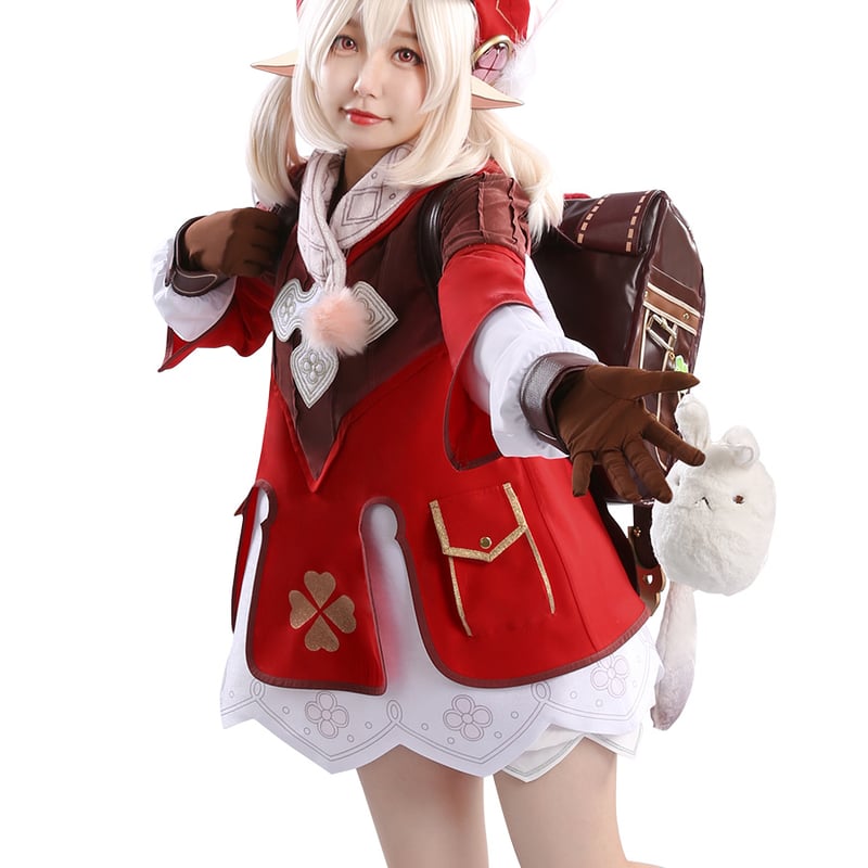 原神cos可莉コスプレ女装少女リュックサックc服フルセット靴リュックウッング付き 可莉Klee』原神Cos服 セツト FK006 | 可愛い服量産型服通販24cm