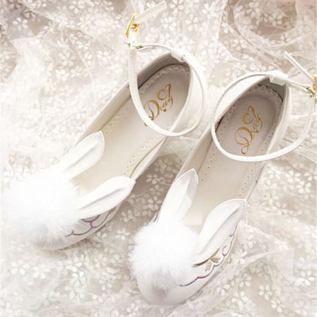 Shoes ロリータ 萌え系 うさぎパンプス 641