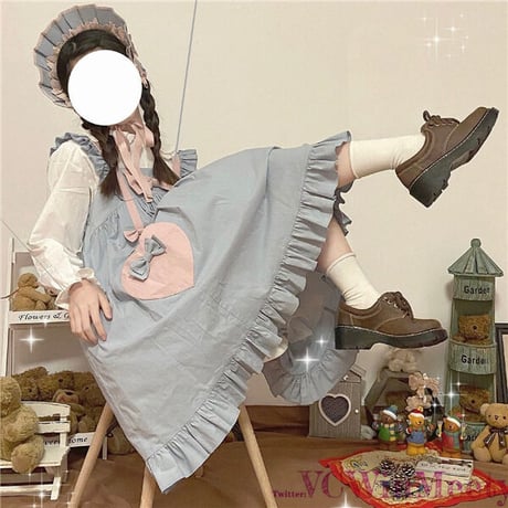 OnePiece シャツ+ロリータのスカート2点セット 614