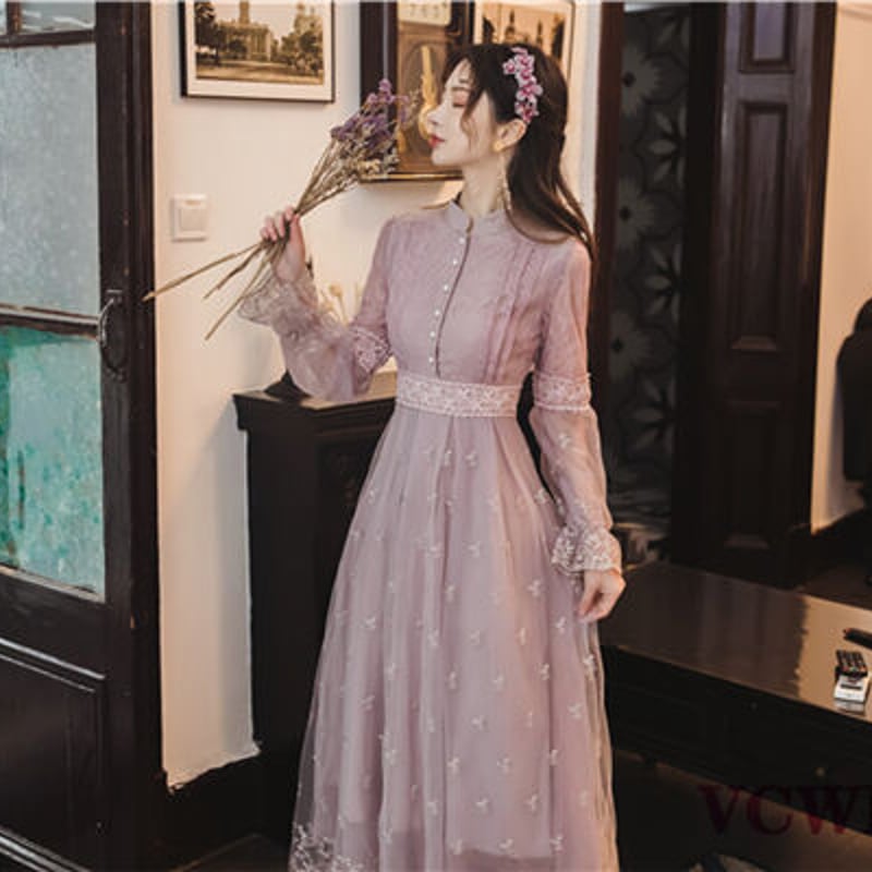 フラワーチュールレースワンピース 1058 | 可愛い服量産型服通販24cm