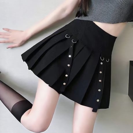 24cmShop スタッズプリーツスカート dq001
