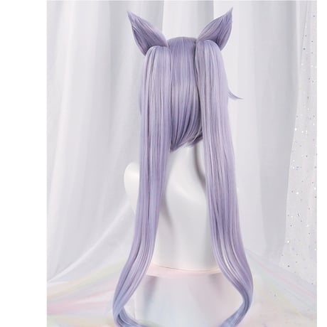 『刻晴KeQing』原神 Cosウィッグ ヘアネット付き W004