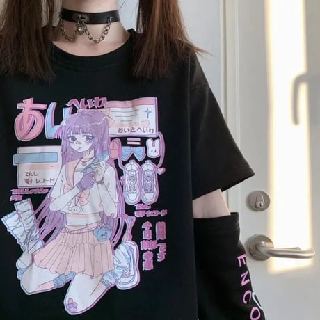 Tops ファッションプリントTシャツ  732