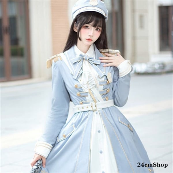 あ*あ様 ワンピース　軍服風 スターオーシャンファンタジーアーミーロー fit=scale-down,w=1200