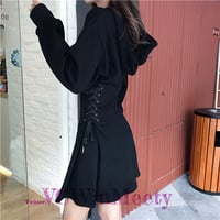【Amazonで購入可能】韓国ファッションパーカーワンピース 211