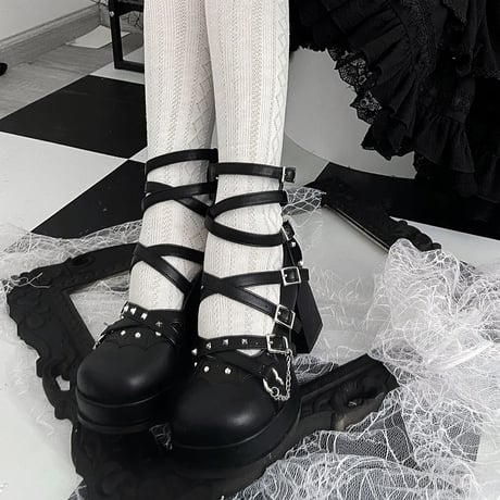 24cmShopメタル風ファッションシングルシューズsh096
