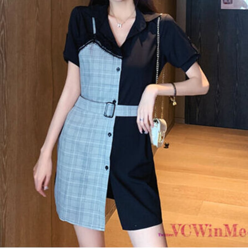 可愛い服韓国非対称ワンピース 814 | 可愛い服量産型服通販24cm