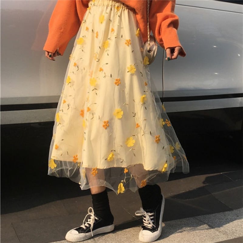 Bottoms レースの花柄スカート 480 | 可愛い服量産型服通販24cm Bottoms レースの花柄スカート 480 | 可愛い服量産型服通販24cm
