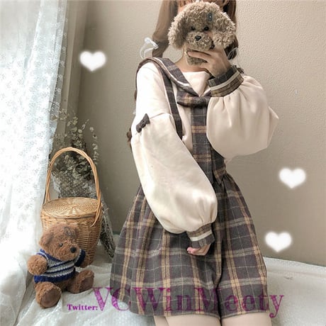 KaWaii トップス+ジャンパースカート 250