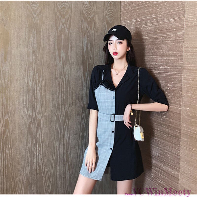 可愛い服韓国非対称ワンピース 814 | 可愛い服量産型服通販24cm 