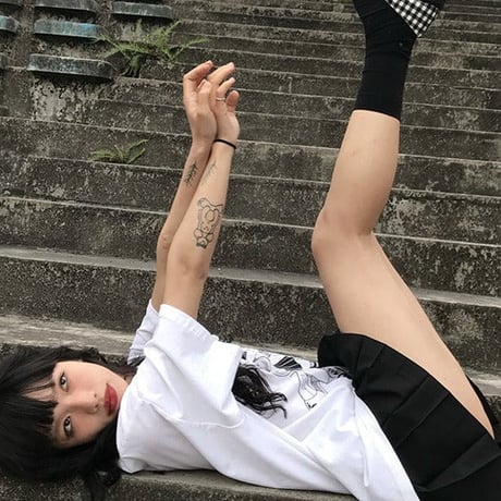 24cmShop メリーモノクロベルトチェックヒール sh010