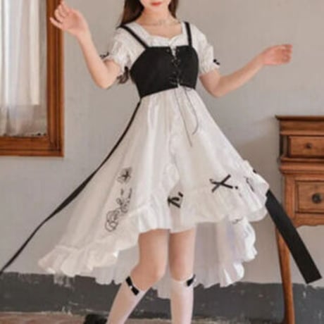 お姫様風のワンピース2点セット  931