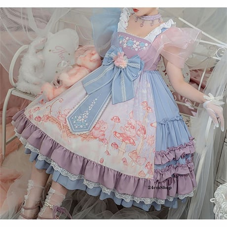 甘ロリフリルファンシードレス opf107