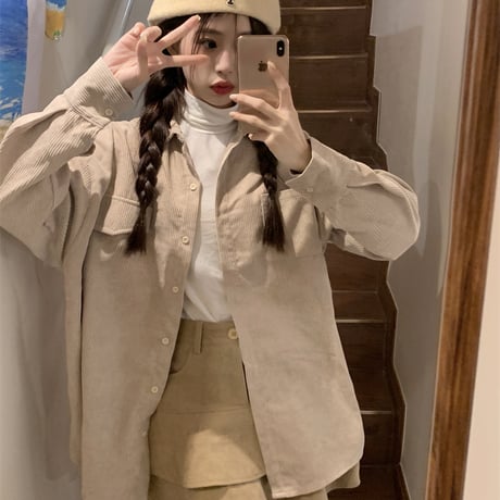 Kawaii コーデュロイ Corduroy Short Jacket  wt045