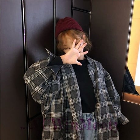 Outer| チェックロングコート 234