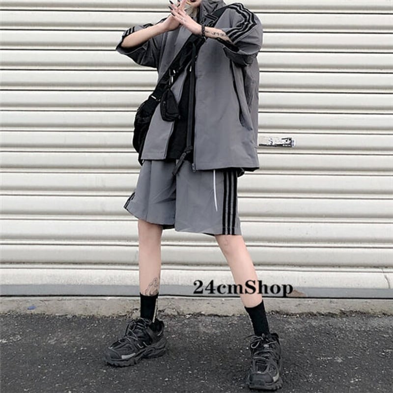 サブカルジップアップラインジャケット＋ショートパンツ1379
