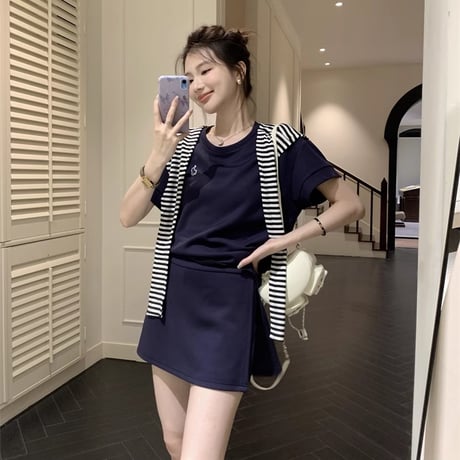 24cmShop韓国ファッションかわいいスカート3点セット sus171