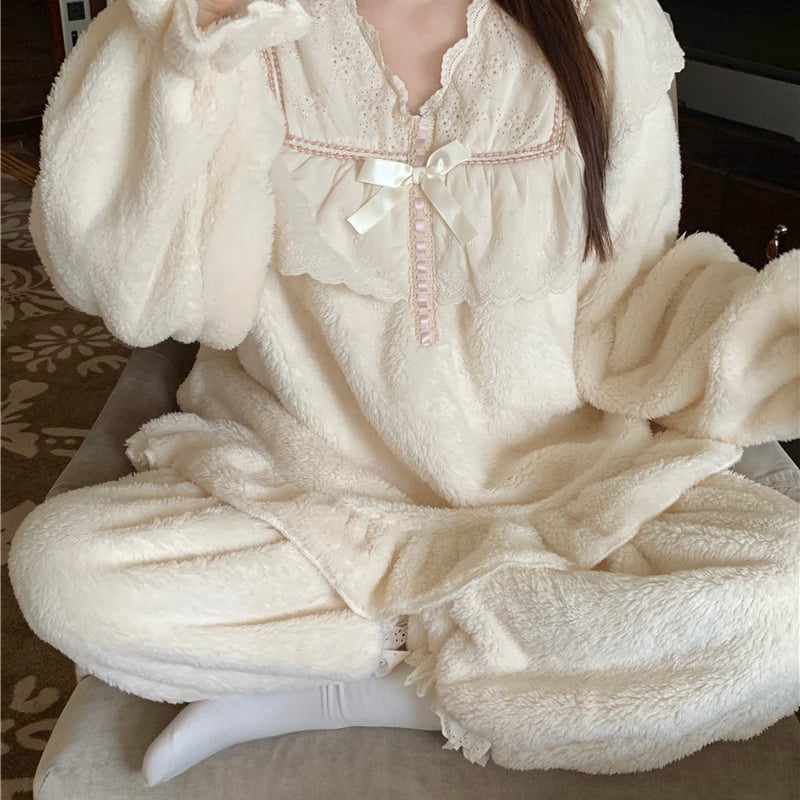 専用　モコモコ様 モコモコルームウェアワイドパンツ ウィメンズ(M-L ライト