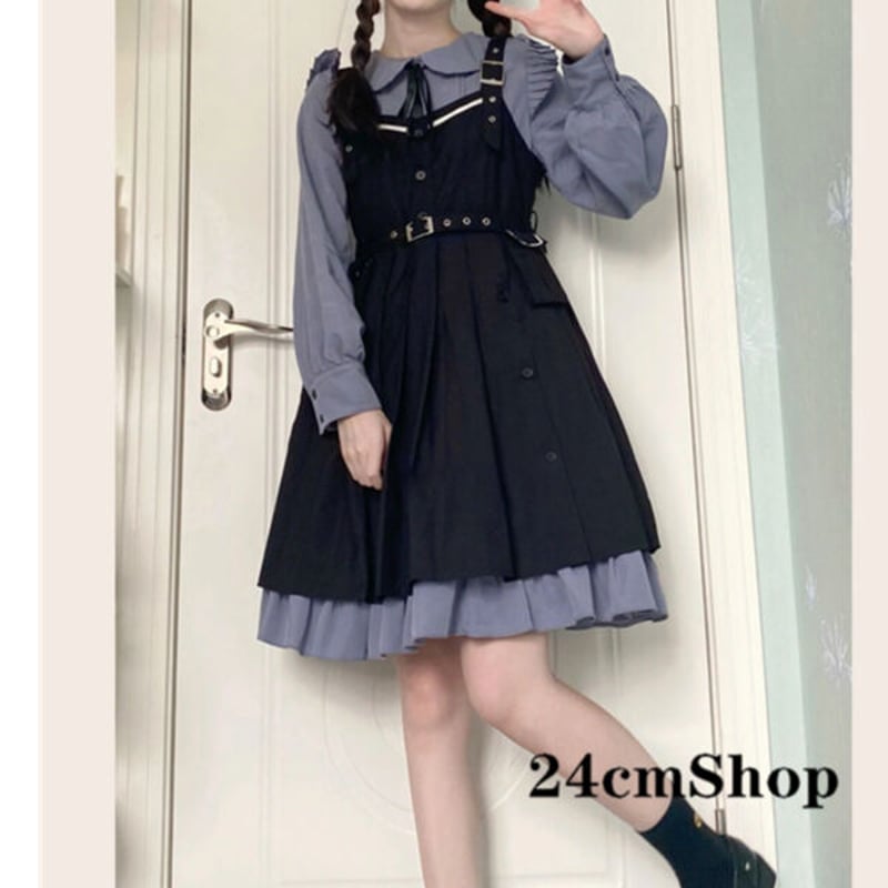 24cmShop 地雷系可愛いワンピースとジャンパースカート2点セット 1283 可愛い服