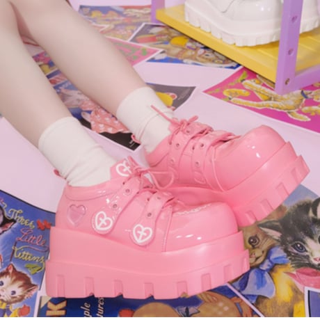 十字クロスストラップロリータシューズ  sh087