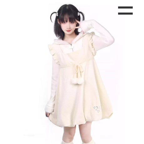 24cmShop ファッション かわいいスカート 純愛ドッグ3点セットsus186