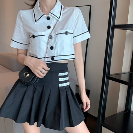 24cmShop ファッション白シャツとグループの2点セット 1248