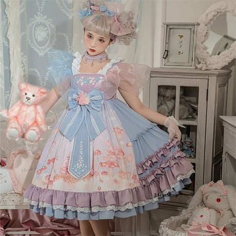 甘ロリフリルファンシードレス opf107