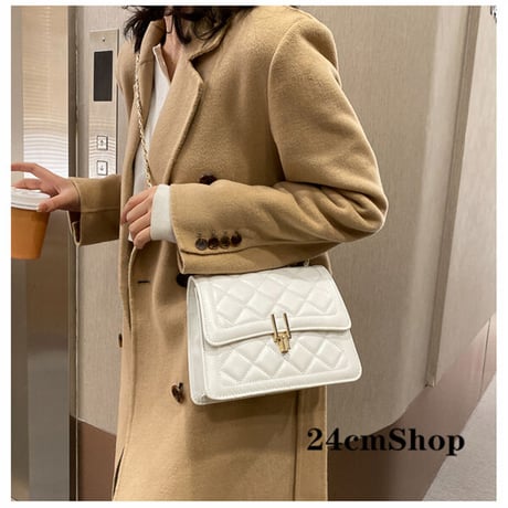 24cmShopファッション レザー ショルダーバッグ 1228