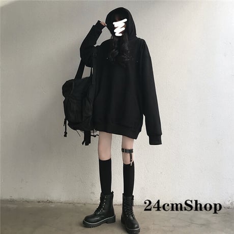 24cmshop ジップショルダーフーディースウェットワンピース 1140