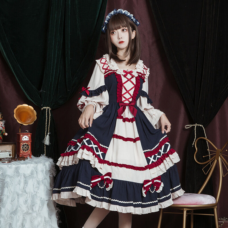 LoveHerHome フロントフリルリボンドーリーワンピース 622 | 可愛い服