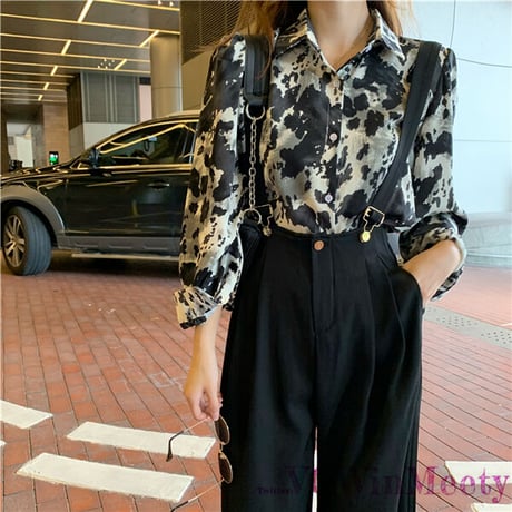 原宿風ファッション花柄シャツ  553