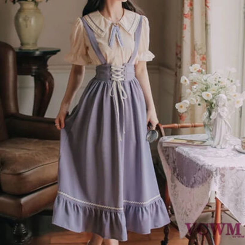 中国風リボンシャツセット 947 | 可愛い服量産型服通販24cmニヨンセンチ