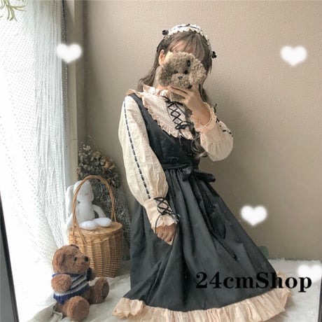 24cmshop 可愛いワンピース アクセサリー付き 1096