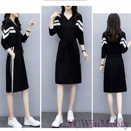 OnePiece ライン入りスポーティワンピース 583