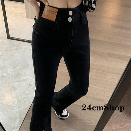 24cmShopブラック＆ブルージーパン1388